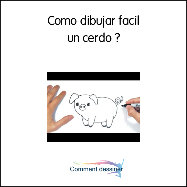 Como dibujar facil un cerdo